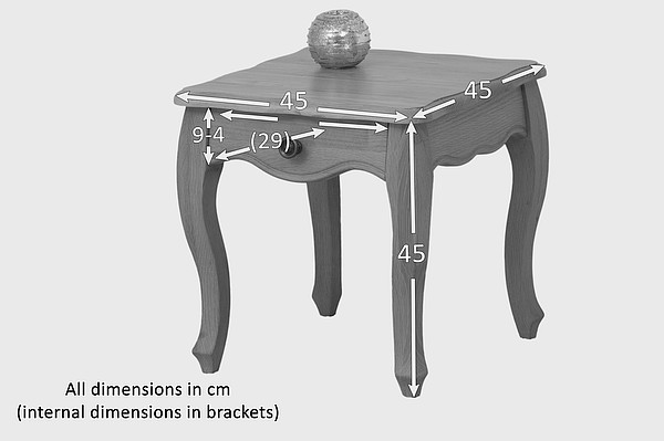 Grace Solid Washed Oak Lamp Table Oak Furniture Land