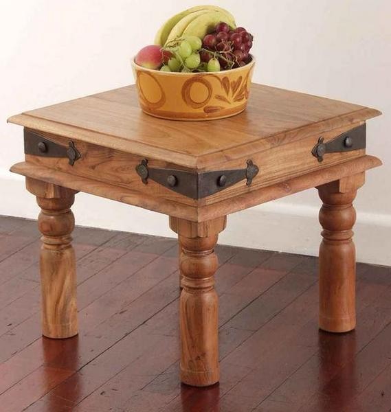 Oak Furniture Land Jaiphur LIGHT 18inch Side Table