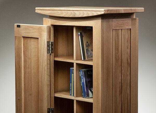 Tokyo Natural Solid Oak CD Storage Unit | Living Room Furniture