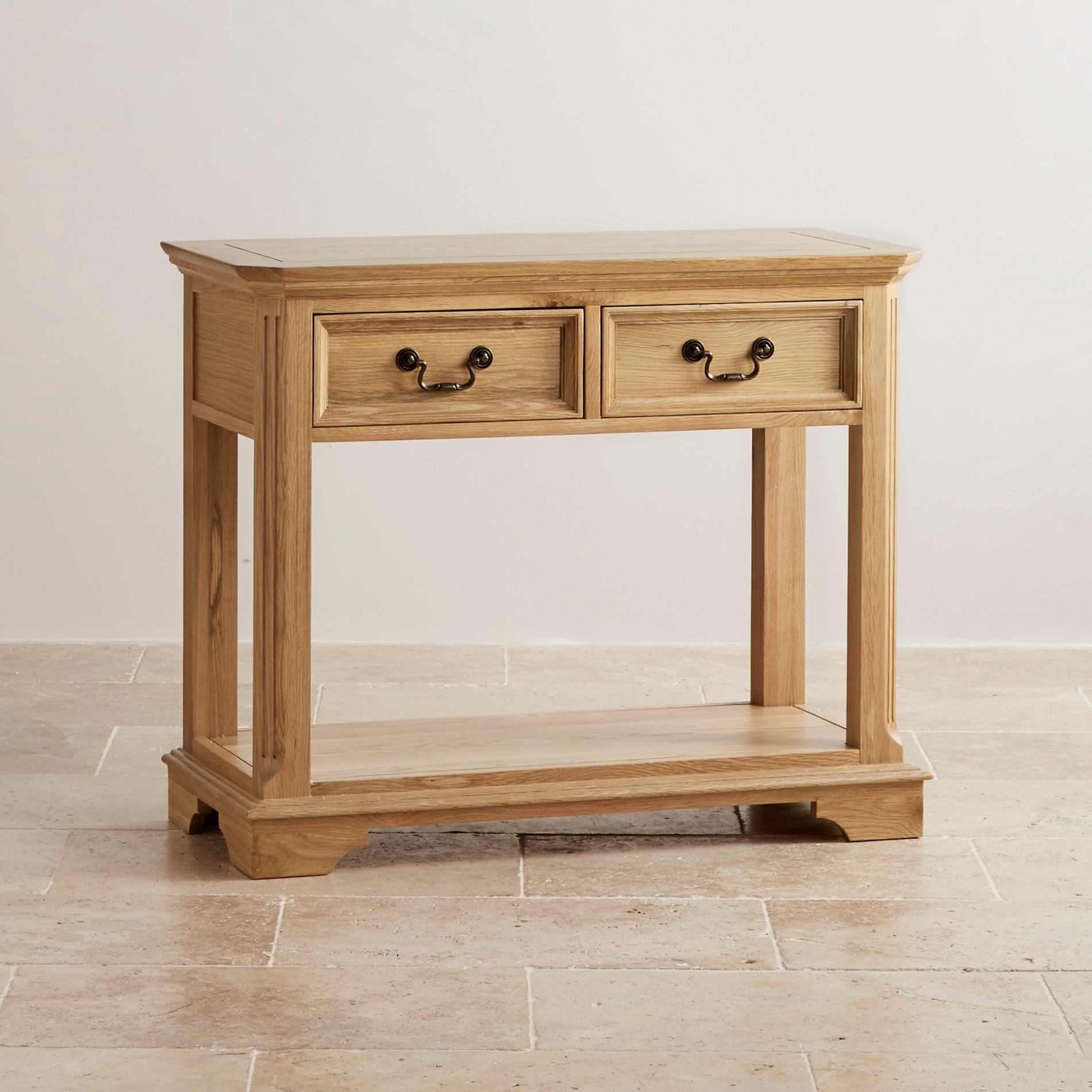 Edinburgh Natural Solid Oak Console Table