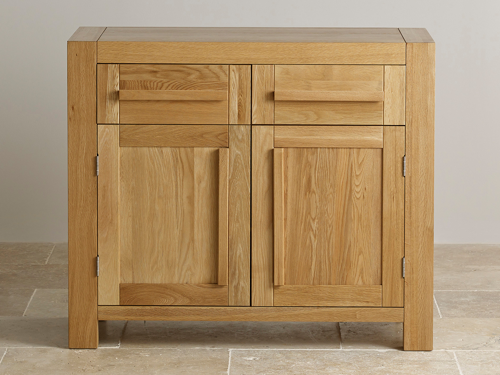 Fresco Natural Solid Oak Small Sideboard Oak Furniture Land