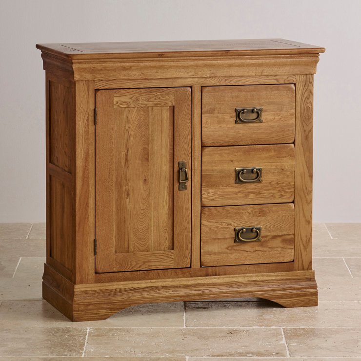 French Farmhouse Storage Cabinet | Solid Oak | Oak Furniture Land