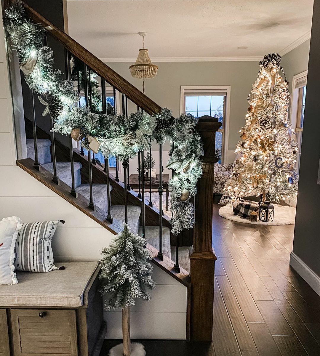 6 Ways To Decorate Your Staircase For Christmas By The Oak Furniture Land Blog