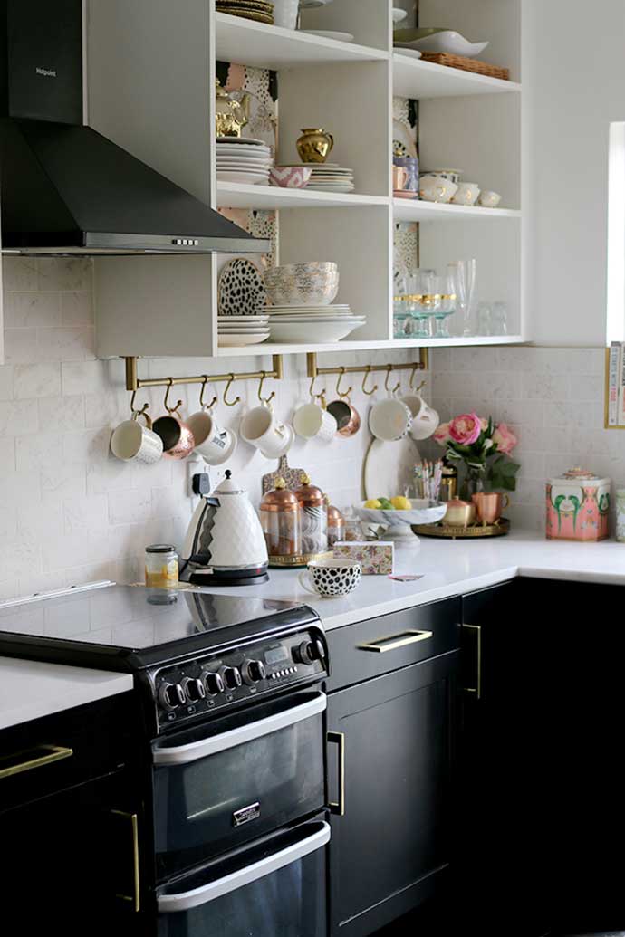 kitchen shelves interior design by swoonworthy