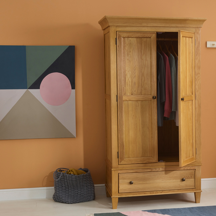 Classic Double Wardrobe & abstract painting