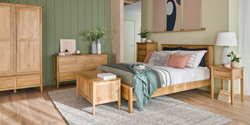 copenhagen modern oak bedroom furniture