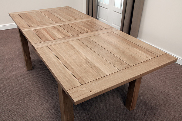 5ft x 3ft Cairo Solid Oak Extending Dining Set