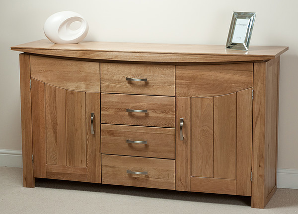 Tokyo Natural Solid Oak Large Sideboard | Oak Furniture Land