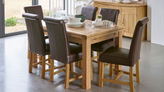 Oak Small Dining Tables | 4ft Dining Tables | Oak Furniture Land