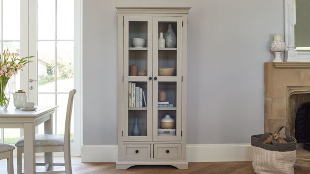 Painted Display Cabinets | Mango Display Cabinets | Oak Furnitureland